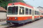 WB - BDe 4/4 11 am 08.05.1993 in Waldenburg - Triebwagen - SWP/SIG/BBC - bernahme 12.12.1985 - 446 KW - 27,50t - Sitzpltze 2.Klasse 33 - Gepckabteil 2,10t - LP 18,20m - zulssige Geschwindigkeit