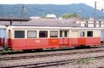WB - BD 11 am 08.09.1990 in Waldenburg - Personenwagen mit Gepckabteil - Basel/WB - Baujahr 1891 - 10,50t - Sitzpltze 2.Klasse 23 - LP 14,20m - zulssige Geschwindigkeit 55 km/h - =01.03.1983.