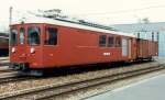 AAR (ex WSB)1000 mm ..Xe 4/4  6.. vor dem Depot im Aarau im Mai 1985