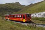 Bt 26 und BDhe 2/4 202 fahren am 13.8.11 von der Kleinen Scheidegg Richtung Eigergletscher.