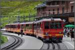 BDhe 4/8 211 und 215 auf der Kleinen Scheidegg. (27.06.2012)