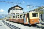 JB - Regionalzug 546a von Jungfraujoch nach Kleine Scheidegg am 03.08.1994 in Eigerglescher mit Triebwagen BDhe 4/4 206 - Bt 30 - Hinweis: Rckansicht,  gescanntes Dia
