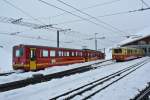 BDhe 2/4 Pendel 209+206 in Kleine Scheidegg, 29.04.2014.

