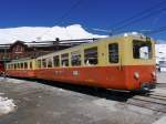 JB - Ausfahrender Zug im Bahnhof Kl. Scheidegg am 18.05.2014