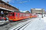 BDhe 2/4 Nr. 202 in Kleine Scheidegg, 25.02.2015.