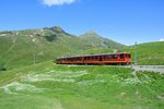 BDhe 4/8 217+218 zwischen Eigergletscher und kleine Scheidegg, 04.07.2016.