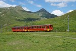 Bt 32 und BDhe 4/8 208 befinden sich am 09.07.2016 oberhalb der Kleinen Scheidegg.