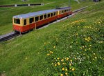 Ein weiterer Jungfraubahnzug im Originalanstrich ist Zug 206.