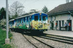 TPC/ASD/LEB:
ROLLMATERIALAUSTAUSCH ZWISCHEN TPC UND LEB IM JAHRE 1998.
ASD BDe 4/4 2 mit Beiwagen in Echallens kurz vor der Abfahrt nach Lausanne.
Foto: Walter Ruetsch