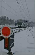  La ligne verte  (die Grüne Linie) einmal in Weiß. 
Jouxtens Mézery, den 31. Jan. 2012 