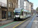 LEB - Triebwagen RBe 4/8  41 unterwegs in Lausanne am 16.02.2013 ..