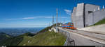 Ferrovia Monte Generoso Bhe 4/8 11  Mendrisio  am 20. Juni 2020 an der Bergstation Generoso Vetta.