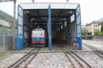 Triebwagenhalle der Monte Generoso Bahn in Capolago.07.09.13