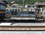 Goldenpass MOB - Dienstwagen X 66 abgestellt im Bahnhof Zweisimmen am 26.08.2017