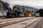 BC/MOB: Dampfzug der Museumsbahn Blonay Chamby mit der BFD HG 3/4 3 in Zweisimmen am 5.