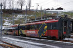 MOB:  Montreux-Berner Oberland-Bahn.
Impressionen vom 8. Januar 2018 mit den Triebzügen der Serie 5000.
Foto: Walter Ruetsch
