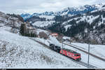 BC Winterdampffahrt Zweisimmen - Montreux am 4.