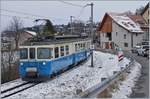 Der MOB ABDe 8/8 4001 verlässt Planchamp als Regionalzug Richtung Montreux.