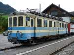 MOB - Olteimer Triebwagen Be 4/4  36 im Bahnhof von Saanen am 29.07.2007
