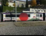 MOB / Goldenpass - Triebwagen Be 4/4 5002 im Bahnhof von Montreux am 20.11.2022