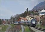 Der GoldenPass Express GPX 4065 ist bei Fontanivent schon fast am Ziel seiner Fahrt von Interlaken Ost nach Montreux.