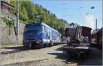 Kaum aus dem Dampfzug von Blonay kommend ausgestiegen, konnte ich die MOB Ge 4/4 8001, welche mit ihrem GoldenPass Express GPX 4069 Chamby verl�sst, gerade noch auf nehmen. 

12. September 2026