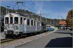 125 Jahre MOB  - Der wundersch�ne MOB BCFe 4/4 11 (Baujahr 1905) der Blonay Chamby Bahn, welcher die damals zelebrierte Sch�nheit im Detail dank der hervorragenden Aufarbeitung durch die Blonay Chamby Bahn bewahrt hat. 
Der MOB  BCFe 4/4 N� 11 der Blonay Cahmby Bahn wartet in Zweisimmen auf die Abfahrt nach der Lenk. 

17. Oktober 2026