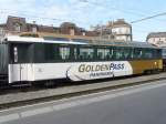 MOB / GOLDEN PASS - Salon Personenwagen 1 Kl. As 118 im Bahnhof von Montreux am 05.04.2008