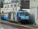 Dieser MOB Zug stand abfahrbereit am 02.08.08 im Bahnhof von Montreux. (Hans) 