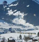 Goldenpass Panoramic 3118 bei ballonbedecktem Himmel in Chteau d'Oex am 30.01.2009