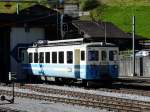 MOB - Triebwagen Be 4/4 1002 vor dem Depot in Zweisimmen am 05.09.2010
