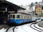 MOB - Regio nach zweisimmen mit dem ABDe 8/8 4003 in Montreux am 03.12.2010