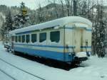 MOB - Schnappschuss von einem Abgestellter Steuerwagen ABt 5304 in La Tine am 04.12.2010 ..