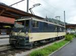 MOB - Lok GDe 4/4 6004 im Bahnhof Zweisimmen am 21.07.2012