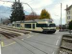 MOB Goldenpass - Triebwagen Be 2/6  7004 unterwegs in Chernex am 24.11.2012