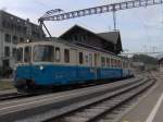 ABDe 8/8 4001 in Montbovon als Regionalzug nach Zweisimmen .Mai 2006