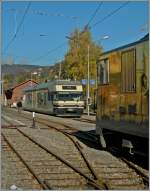 CEV GTW in Blonay, doch das Sujet war eigentlich die MOB GDe 4/4 Schokoladenlok, die ich mit diesem Bild auf eine etwas andere Art zeigen wollte.
25. Nov. 2013