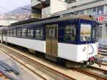 Goldenpass / MOB - Triebwagen Be 4/4  1007 in Montreux am 14.03.2015