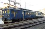 Triebwagen BDe 4/4 3006 mit BDe 4/4 3005 Abgestellt im MOB Bahnhofsareal von Montreux am 31.12.2006