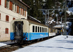 MOB: Nicht nur im Jaman Tunnel, sondern auch bald im Rollmaterialverzeichnis der MOB, wird der blaue B 213, der am 17.