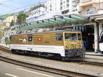 MOB / Goldenpass - Lok GDe 4/4 6005 im Bahnhofsareal in Montreux am 03.05.2016