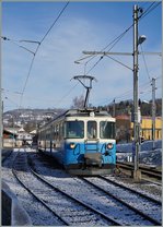 Der ABDe 8/8 4002  VAUD  der MOB in Blonay.
7. März 2016