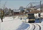 In der Zwischenzeit ist der Schnee geschmolzen, der Baum links im Bild gefällt und der CEV GTW Be 2/6 7003 zur ASM transportiert worden.