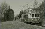 Der CEV BDeh 2/4 74 auf einer seiner letzten Fahrten kurz vor Blonay.