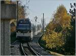 Der  CEV MVR ABeh 2/6 7505 erreicht von Les Pléiades kommend den Bahnhof Clies.