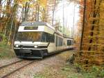 Be 2/6 7004  Chantemerle (ligne Blonay-Chamby)de retour d'un train spcial Blonay-Gstaad 08.11.2003