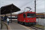 Die MOB HGem 2/2 2501 (ex MVR) wartet in Vevey auf neue Aufgaben.