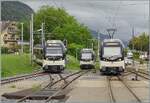 Der CEV MVR GTW ABeh 2/6 7503 erreicht von Les Pl�iades kommend Blonay, von hier aus wird der Zug nach Vevey weiter fahren.