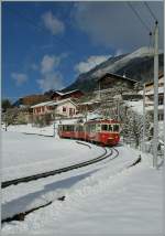 Der CEV BDeh  2/4 N° 73 mit Bt erreicht in Kürze Blonay.