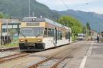 MVR  goldenpass  GTW Be2/6 nach Vevey in der Station Blonay.06.06.14